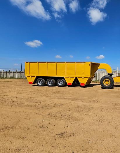 Used BELL 2806D 4X4 ARTICULATED HAULER WITH BOTTOM DISCHARGE TRI AXLE TRAILER (RUNNER)