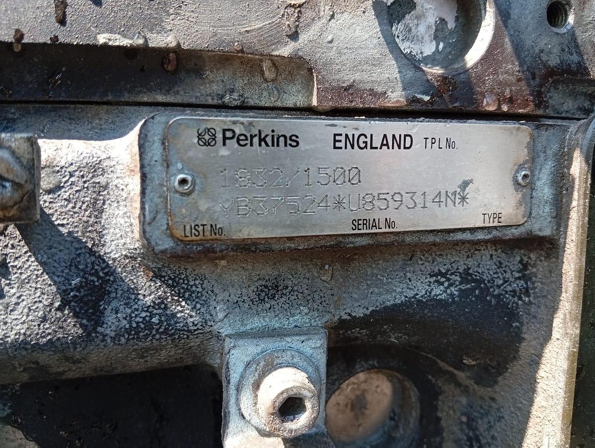 Used DIESEL MOBILE VACUUM UNIT WITH START & GO BOX WITH 6 CYLINDER PERKINS ENGINE 1832/1500