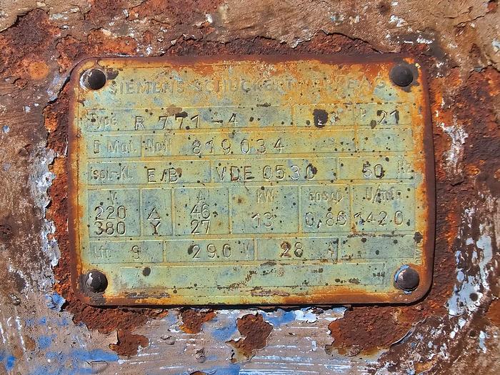 Used SINGLE DRUM WINCH WITH RADICON GEARBOX AND 13 KW ELECTRIC MOTOR