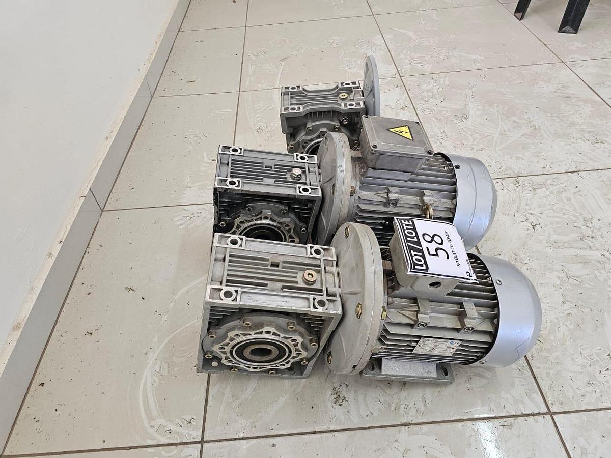 Used 2.2 KW ACTOM ELECTRIC MOTOR & GEARBOX ASSEMBLY