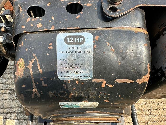 Used MILLER 12 HP KOHLER PETROL WELDER ON TROLLY (NOT TESTED)