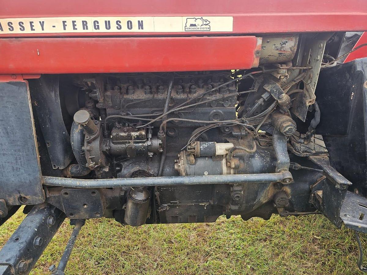 Used MASSEY FURGESON TRACTOR WITH SLASHER - OPERATIONAL