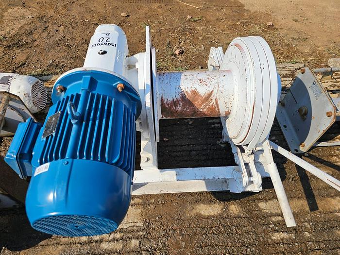 Used SINGLE DRUM WINCH WITH MOTOR
