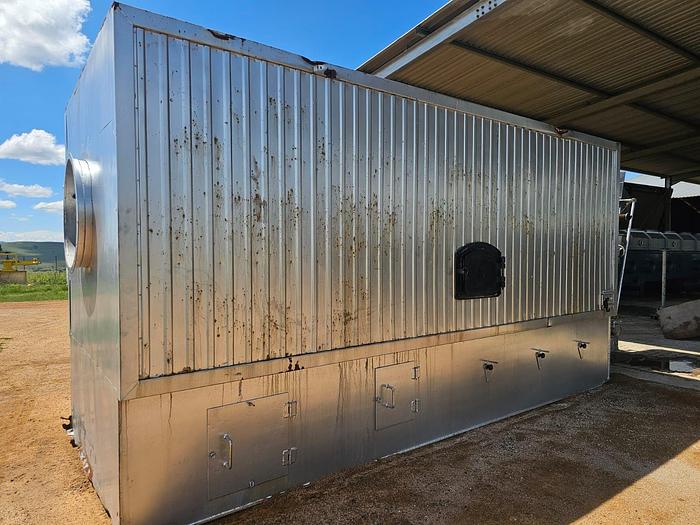 Used COMPLETE (BRAND NEW) 2024 VIBRATING FLUID BED DRYER UNIT, WITH FANS, OVEN, VIBRATORS, DUCTING, CYCLONES, CONTROL PANELS, SCREW FEEDERS, GEARBOXES & MOTORS