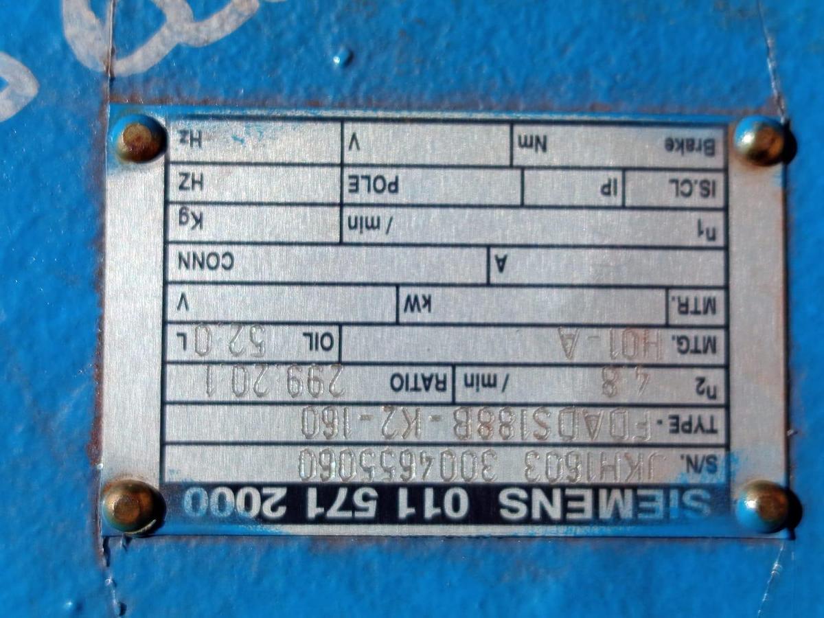 Used SIEMENS GEARBOX (BRAND NEW)