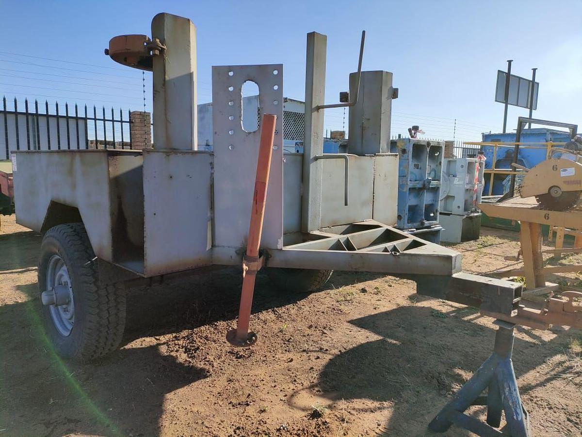 Used TRAILER WITH 2 FIRE EXTINGUISHER HOLDERS