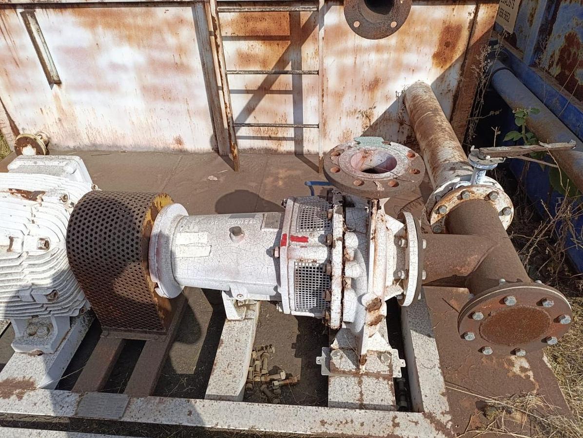 Used TANK WITH 75 KW ELECTRIC MOTOR AND PUMP - USED CONDITION