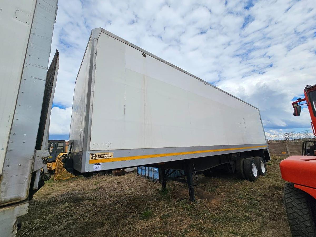 Used HENRED FRUEHAUF INSULATED TRUCK TRAILER - OPERATIONAL - WITH NATIS - TRUCK NOT INCLUDED