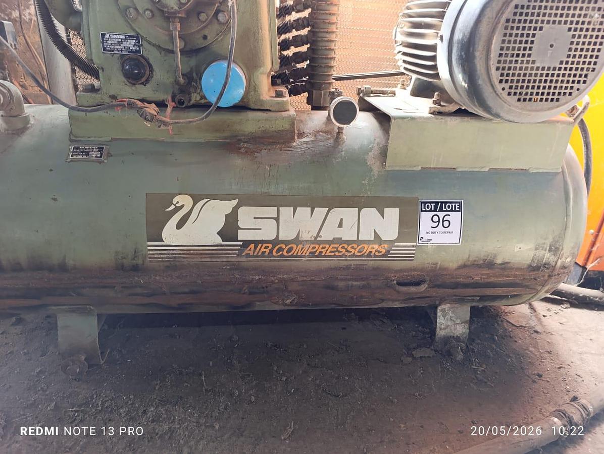 Used 400 LITRE SWAN AIR COMPRESSOR