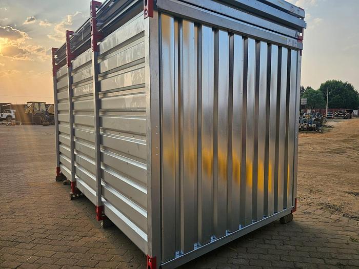 NEW COLLAPSIBLE STEEL STORAGTE CONTAINER / GARDEN SHED ( 4 METER X 2.2 METER)