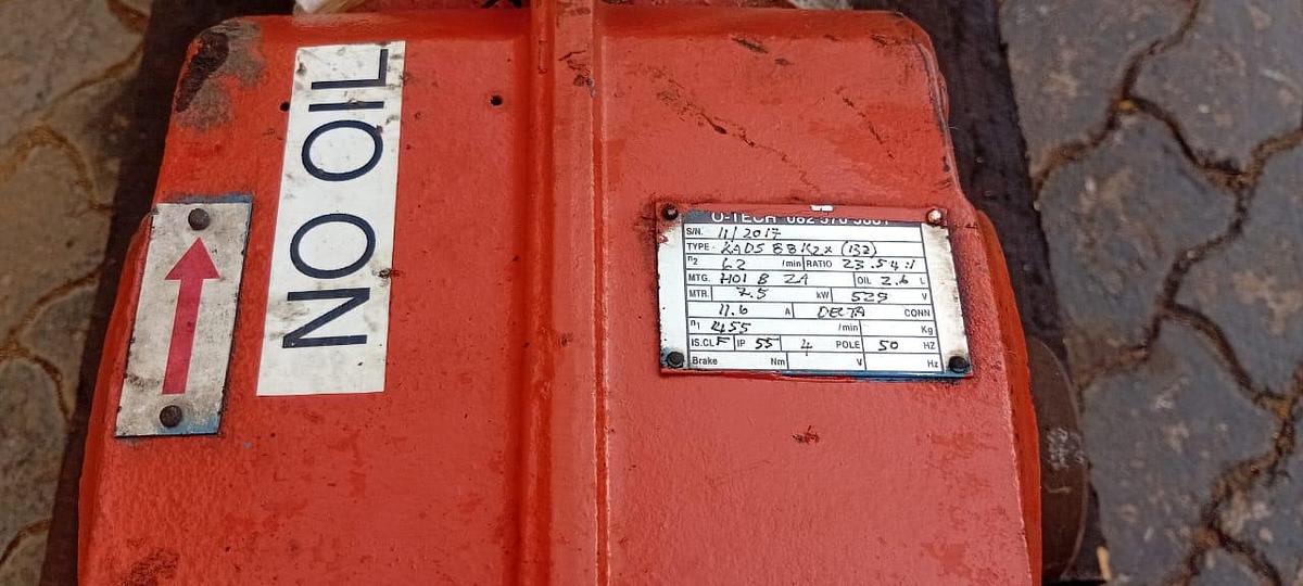 Used 7,5 KW MOTORISED GEARBOX (USED)
