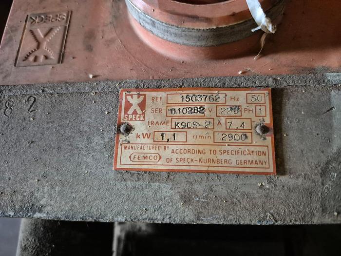 Used SPECK 1.1KW SWIMMING POOL PUMP