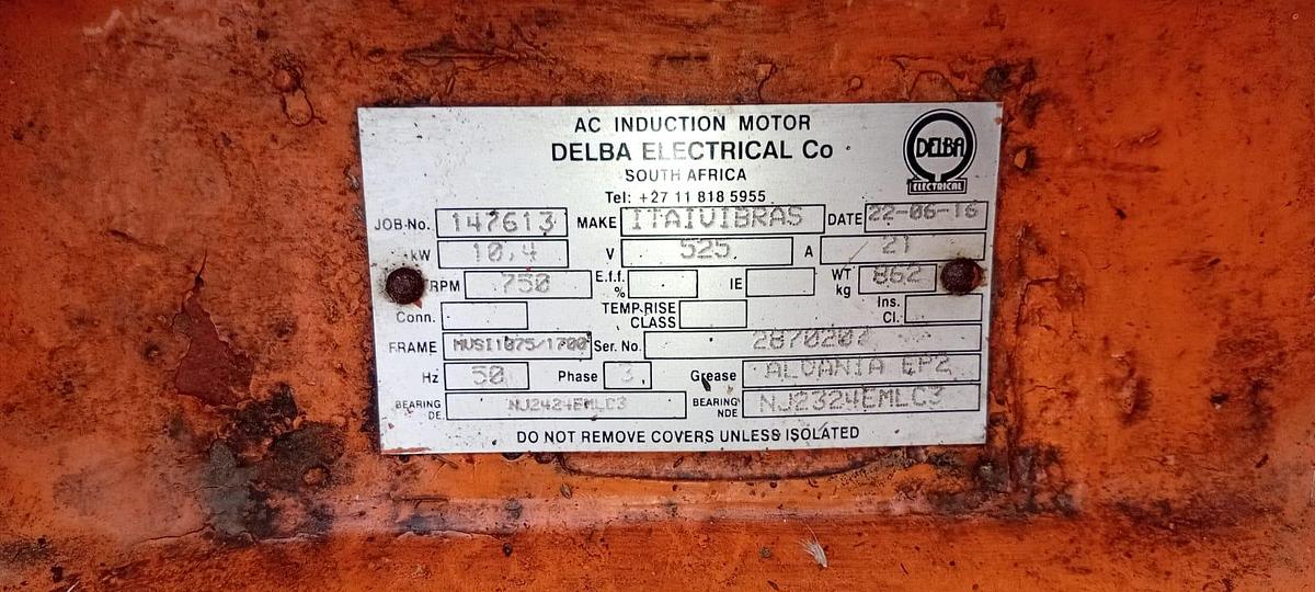 Used 10.4 KW VIBRATING MOTOR (USED)