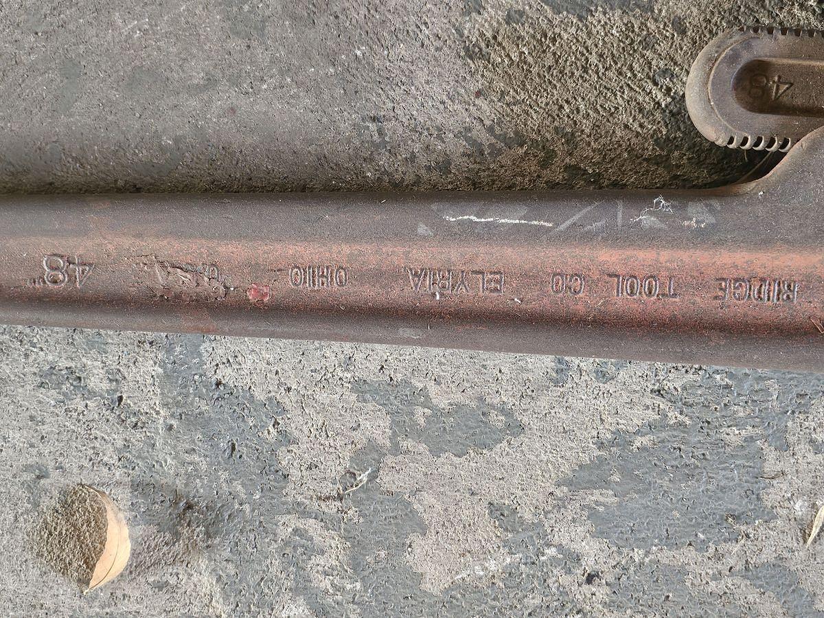 Used 48 INCH RIDGID PIPE WRENCH