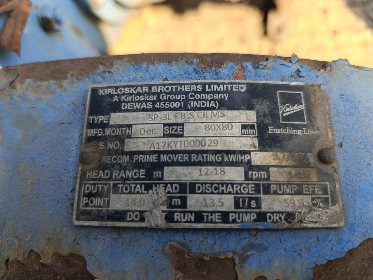 Used KIRLOSKAR PUMP