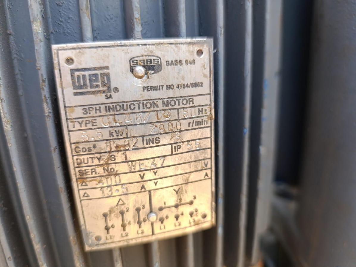 Used SUBMERSIBLE PUMP WITH 5.5KW  ELECTRIC MOTOR