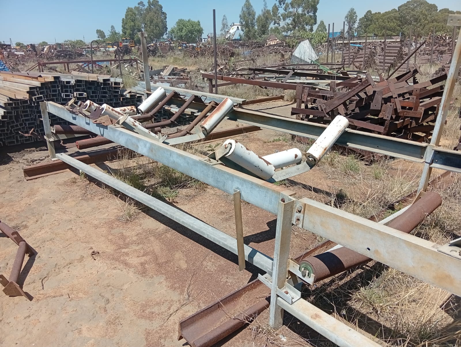 Used 1200MM GALVANIZED CONVEYOR STRUCTURE  