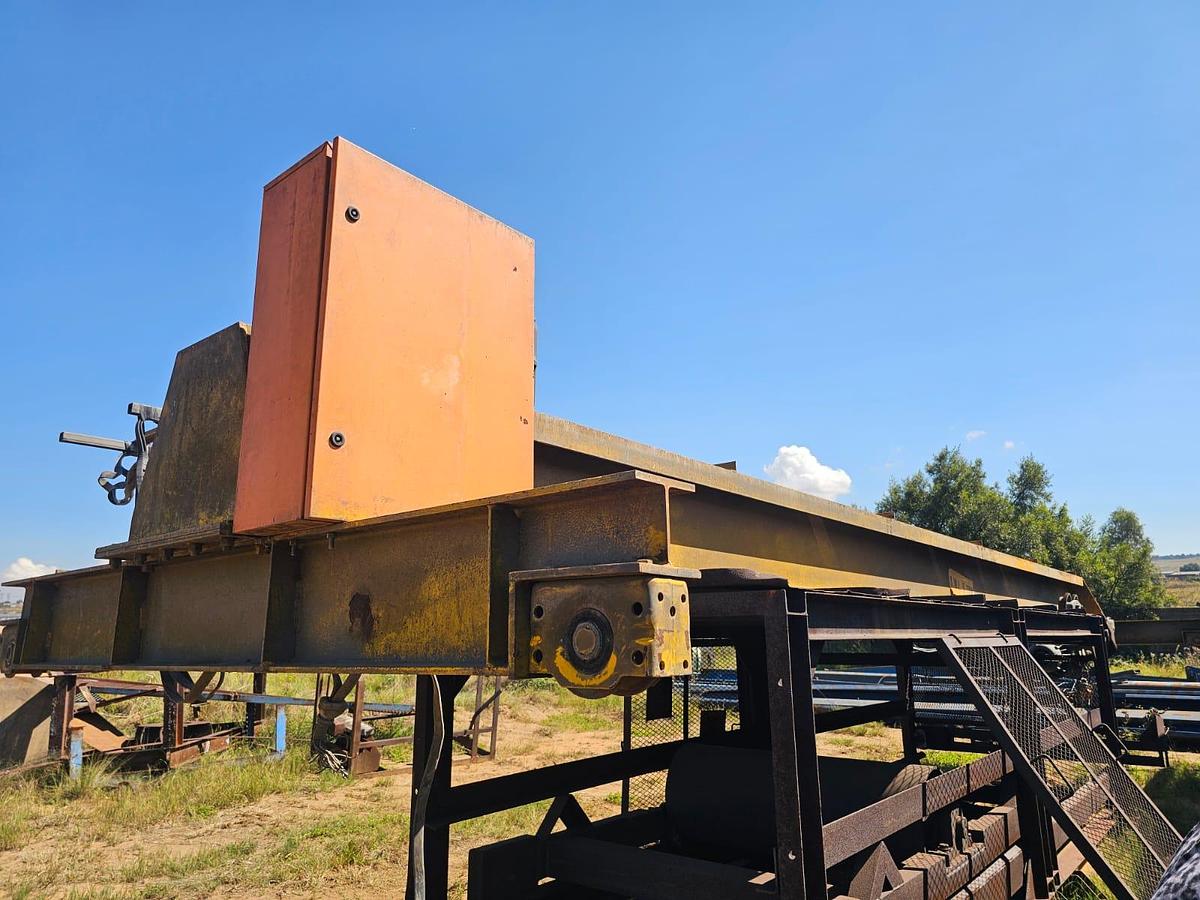 Used 5 TON OVERHEAD CRANE WITH REMOTE 2 X ELECTRIC 7.5 KW ELECTRIC MOTORS AND GEARBOX REMOTE GENERAL INFORMATION S