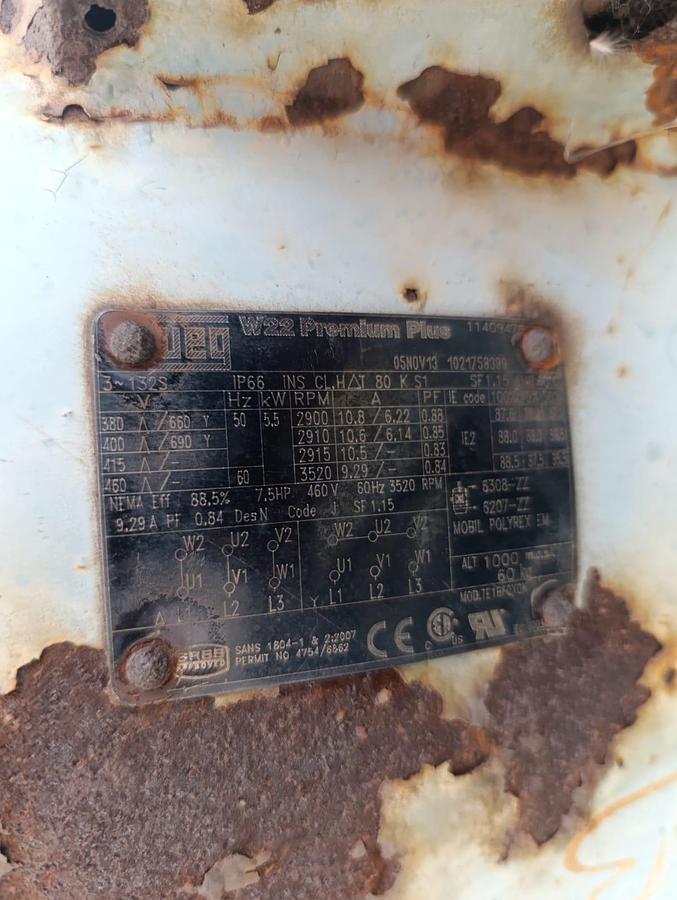 Used INDUSTRIAL FAN 5.5KW