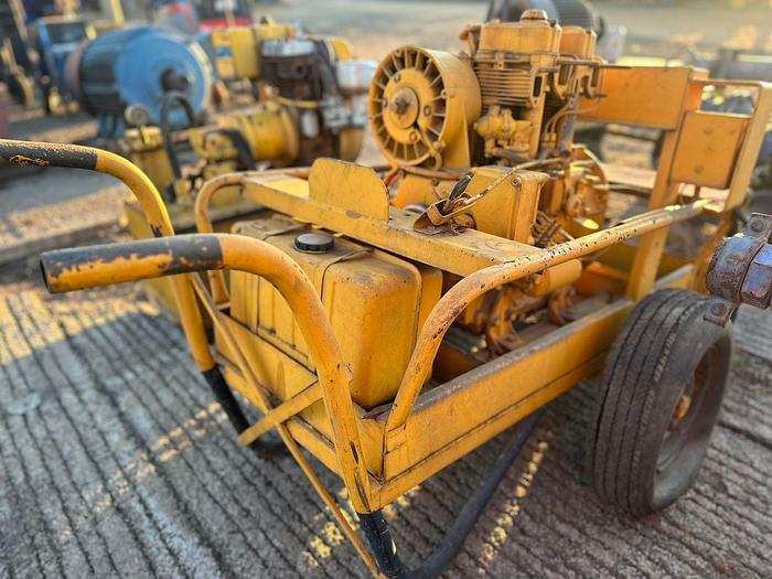 Used 4 CYLINDER DIESEL ENGINE ON TROLLEY (NOT TESTED)(INCOMPLETE)