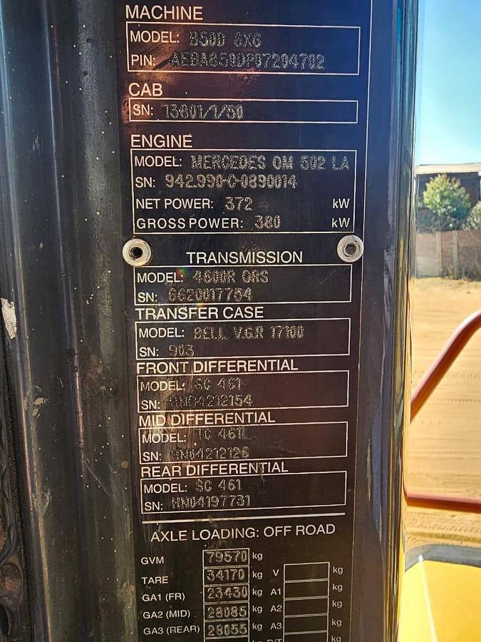 Used BELL B50D 6X6 ADT