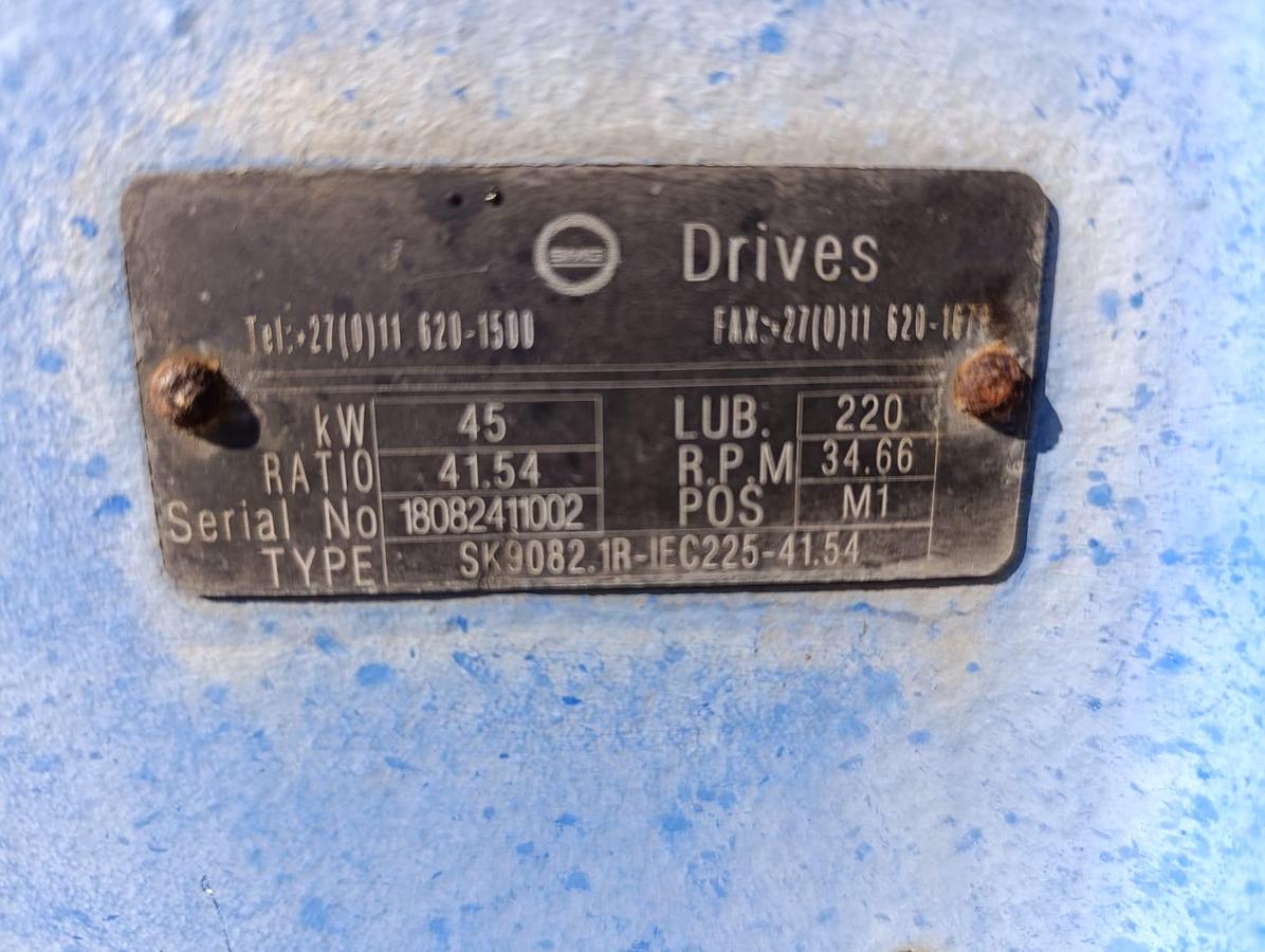 Used POWERPACK GEARBOX WITH ELECTRIC MOTOR 45KW