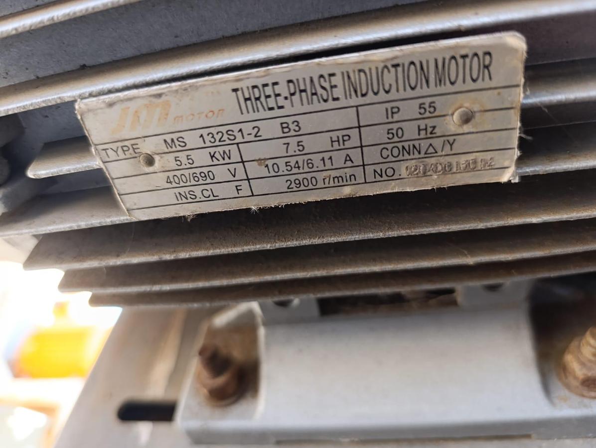 Used INDUSTRIAL FAN WITH ELECTRIC MOTOR 5.5KW