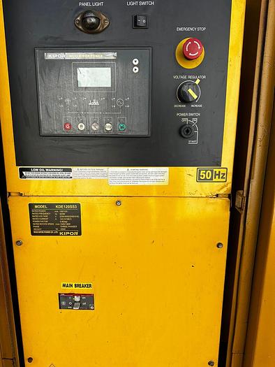 Used 120 KVA KIPOR 400 VOLT DIESEL GENERATOR (VERY GOOD OPERATIONAL)