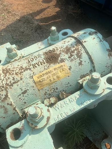 Used Warman 8×6 pump