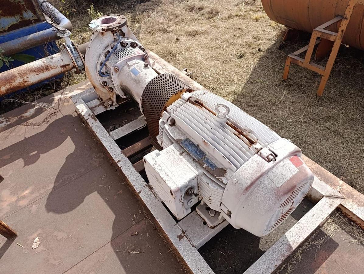 Used TANK WITH 75 KW ELECTRIC MOTOR AND PUMP - USED CONDITION