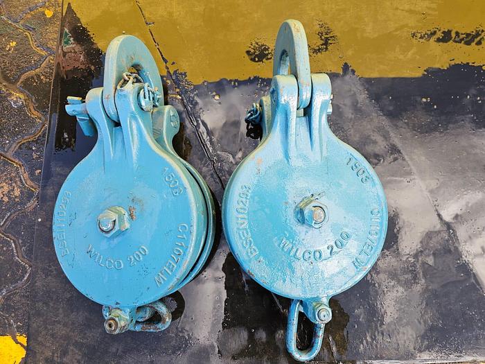 Used WILCO 200 SNATCH BLOCK PULLEYS