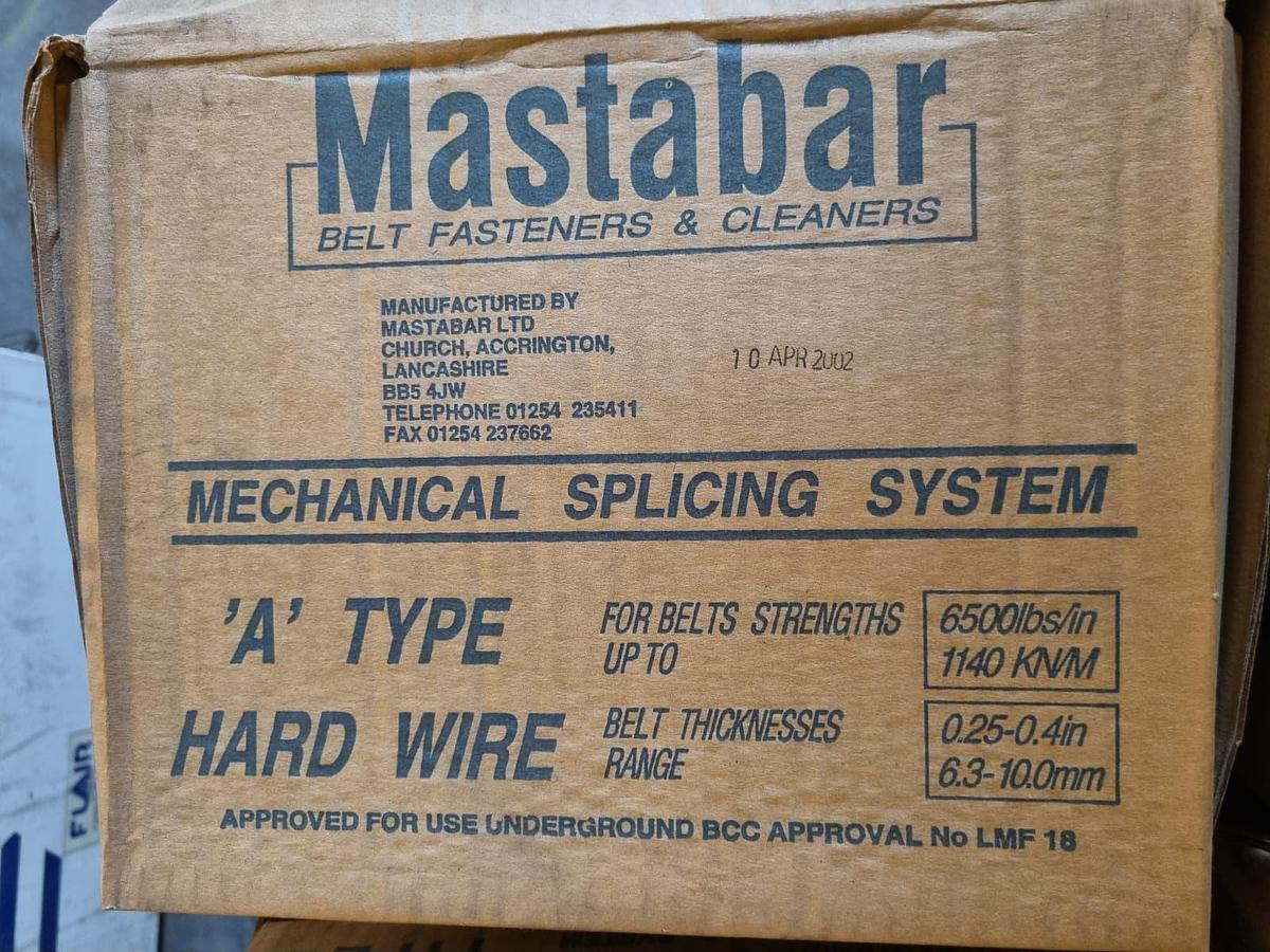 Used MASTABAR CONVEYOR BELT SPLICING CLIPS (ORIGINAL CONDITION)