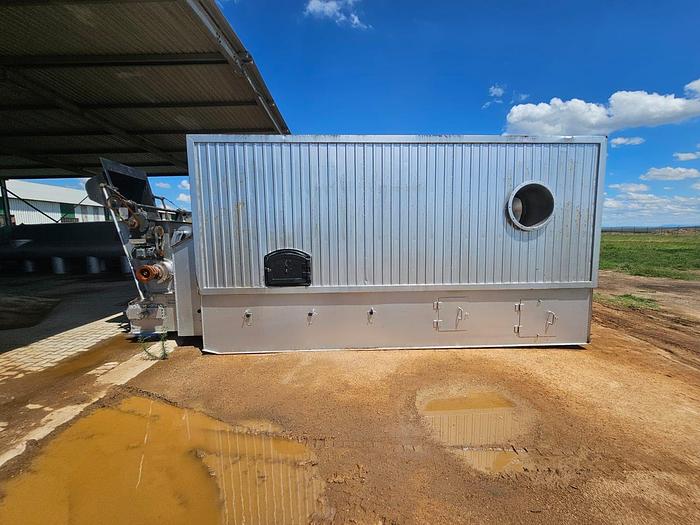 Used COMPLETE (BRAND NEW) 2024 VIBRATING FLUID BED DRYER UNIT, WITH FANS, OVEN, VIBRATORS, DUCTING, CYCLONES, CONTROL PANELS, SCREW FEEDERS, GEARBOXES & MOTORS