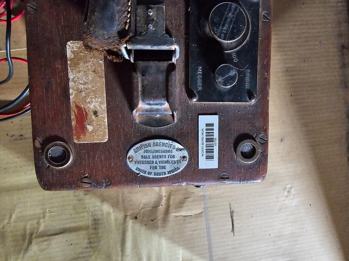 Used  ANTIQUE EVERSHED'S BRIDGE MEGGER TESTING SET