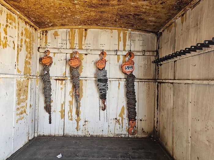 Used MOBILE WORKSHOP TRAILER WITH DRUM STAND, CHAINBLOCKS, & EXSTRAS