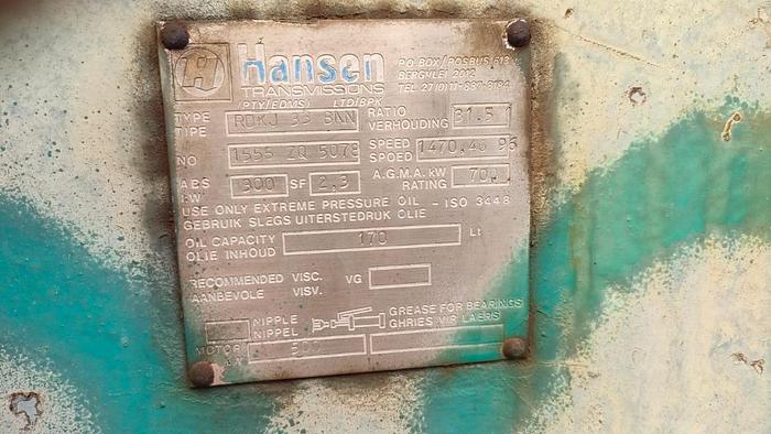 Used 500 KW HANSEN POWERBACK