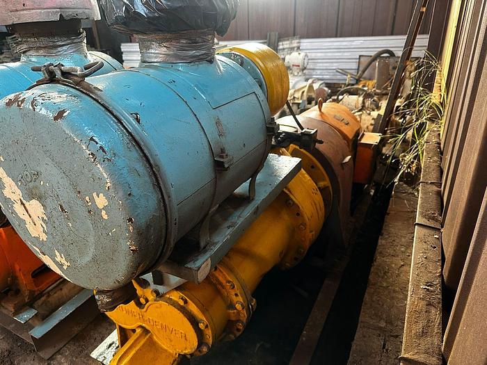 Used 200HP 380V ELECTRIC 1000CFM GARDNER-DENVER COMPRESSOR UNITON STAND (NOT TESTED)