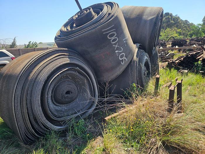 Used  VARIOUS SIZED NITRILE PVC NYLON CONVEYOR BELT ROLLS