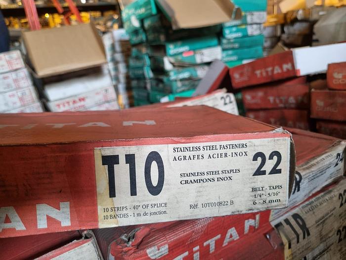 Used TITAN CONVEYOR BELT SPLICING CLIPS (ORIGINAL CONDITION)