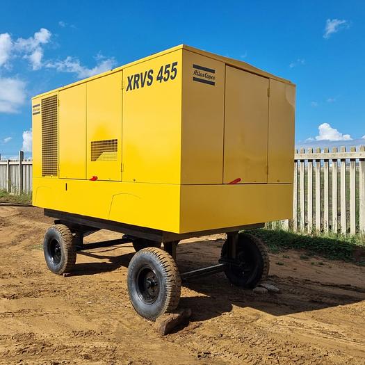 Used ATLAS COPCO XRVS 455 900CFM 25BAR MOBILE COMPRESSOR