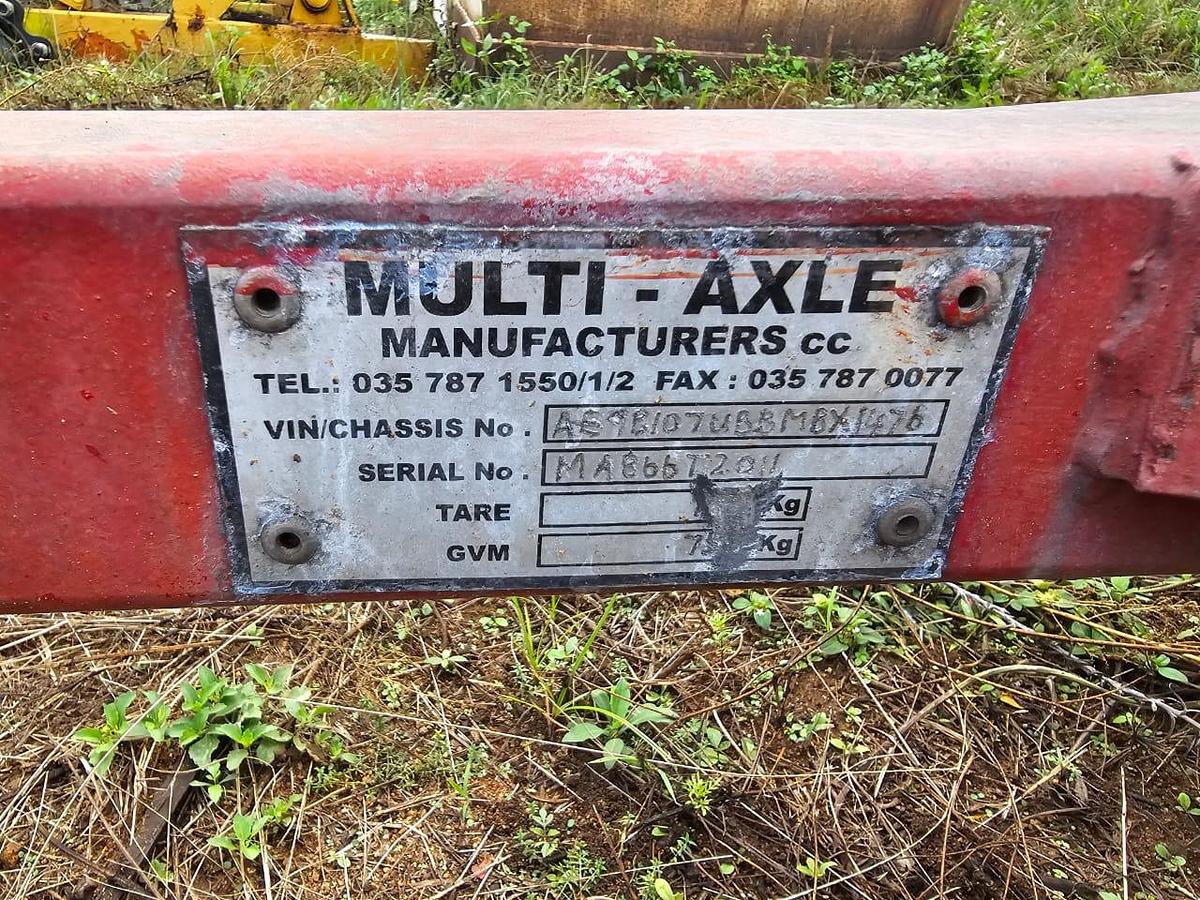 Used SINGLE AXLE 125KG (2) DRY CHEMICAL POWDER FIRE EXTINGUISHER TRAILER