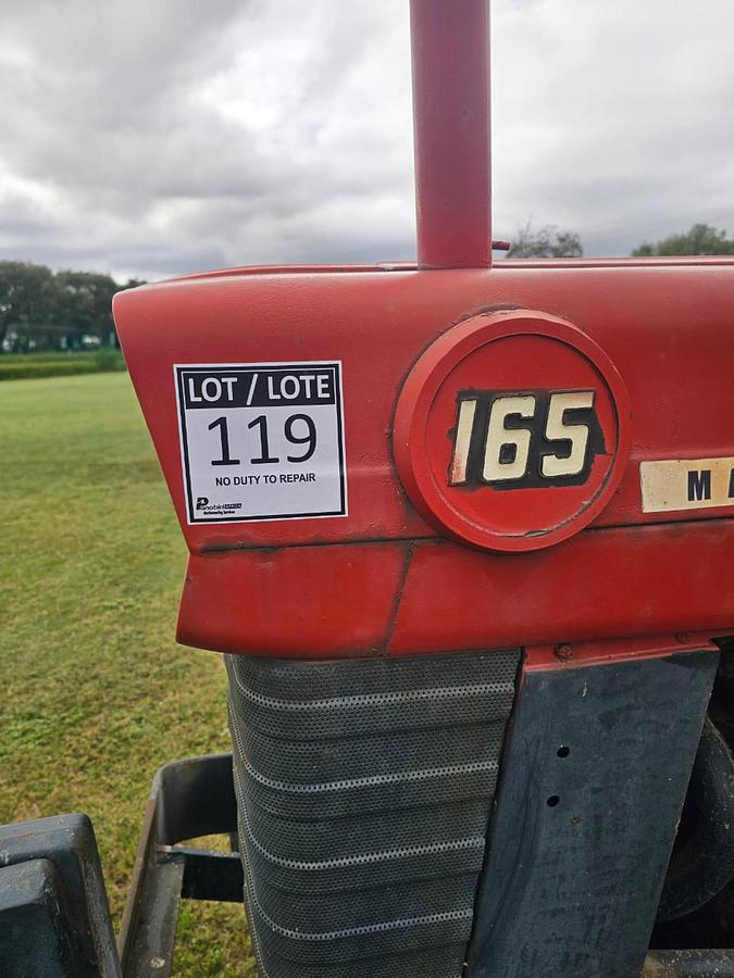 Used MASSEY FURGESON TRACTOR WITH SLASHER - OPERATIONAL