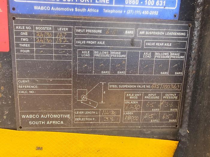 Used SERCO DOUBLE AXLE INSOLATED BODY TRAILER WITH RAVIOLI TAIL LIFT