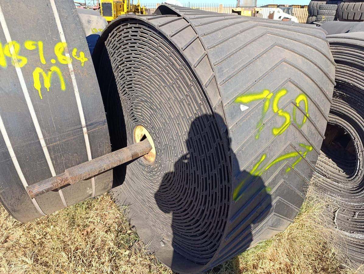 Used CHEVRON CONVEYOR BELT 750MM