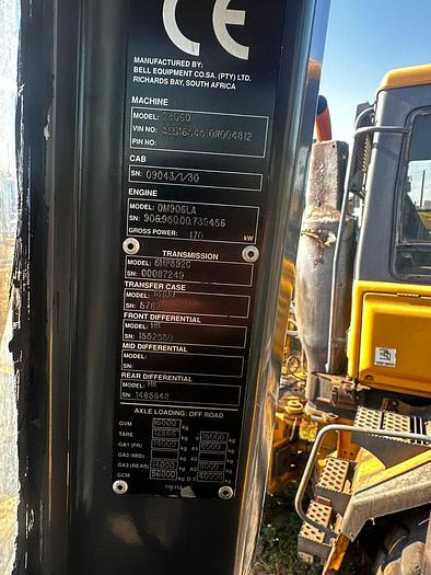 Used BELL B2806D HAULER (NON-RUNNER)