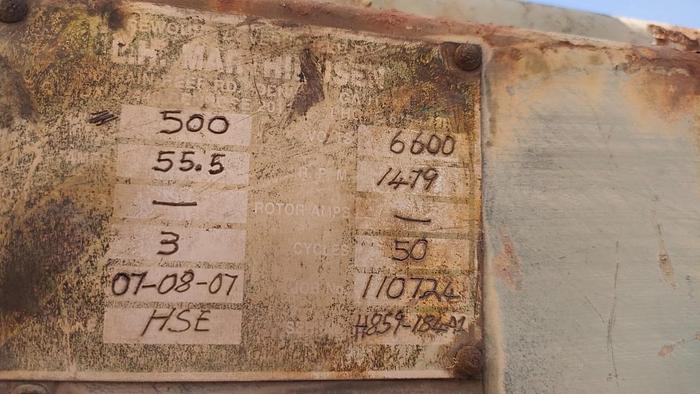 Used 500 KW HANSEN POWERBACK