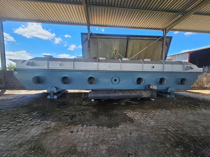 Used COMPLETE (BRAND NEW) 2024 VIBRATING FLUID BED DRYER UNIT, WITH FANS, OVEN, VIBRATORS, DUCTING, CYCLONES, CONTROL PANELS, SCREW FEEDERS, GEARBOXES & MOTORS