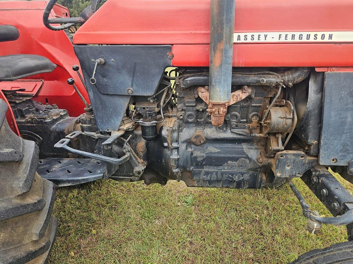 Used MASSEY FURGESON TRACTOR WITH SLASHER - OPERATIONAL
