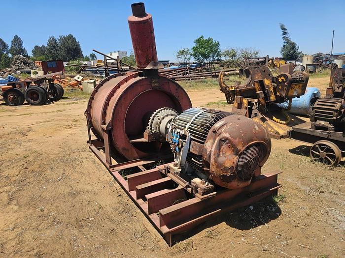 Used BLOWER WITH 132 KW ELECTRIC MOTOR WITH FLUID DRIVE COUPLING & EXHAUST