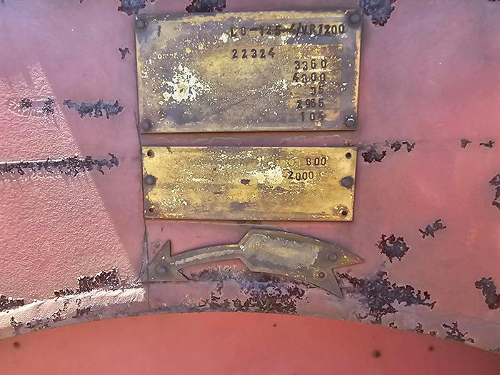 Used BLOWER WITH 132 KW ELECTRIC MOTOR WITH FLUID DRIVE COUPLING & EXHAUST